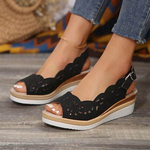 Livia Roman Elegance Wedge Sandals