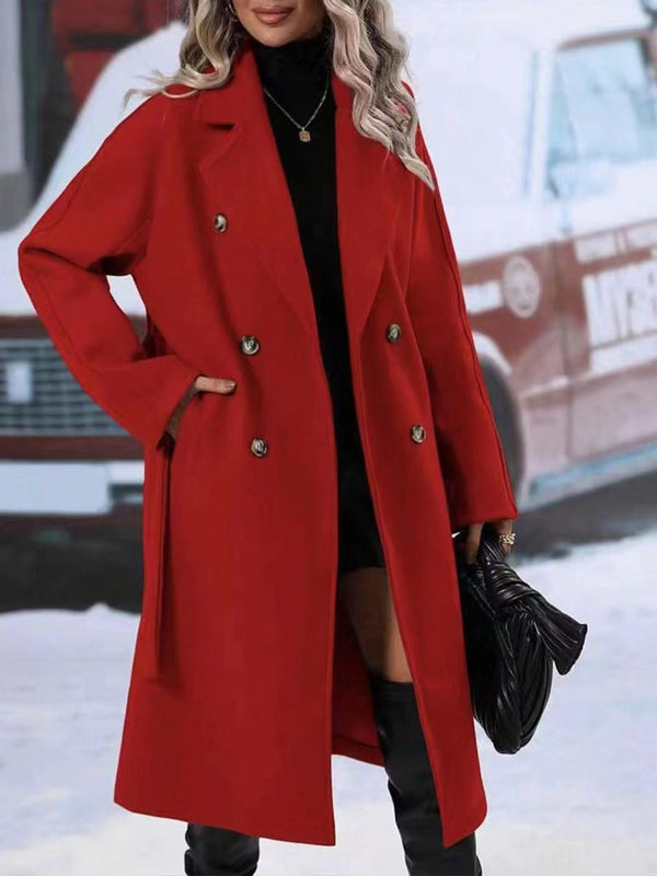 Arabella Double-Breasted Belted Trench