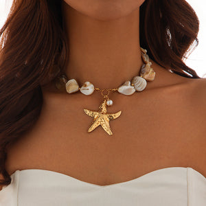 Nerida Coastal Conch Choker