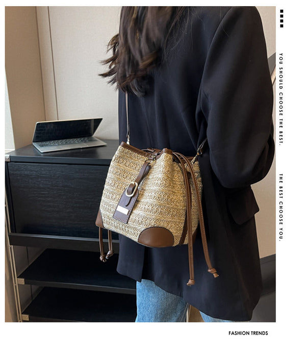 Esme Coastal Weave Messenger Bag