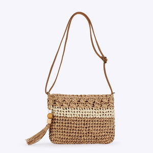 Lila Woven Summer Charm Bag