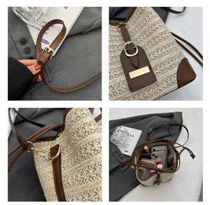 Esme Coastal Weave Messenger Bag