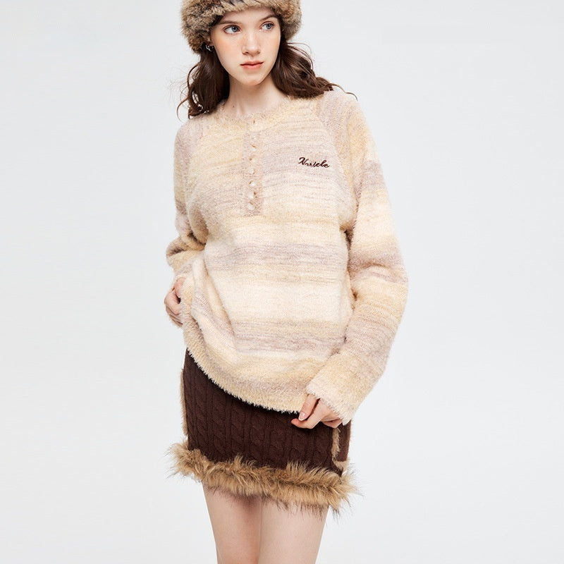American Sweater Women Trendy Autumn Gentle Niche Idle Style