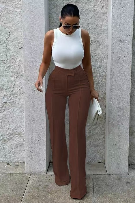 Clara Buckle Chic Trousers