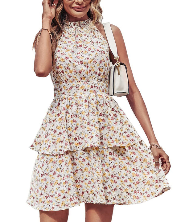 Aurora Boho Ruffle Dress