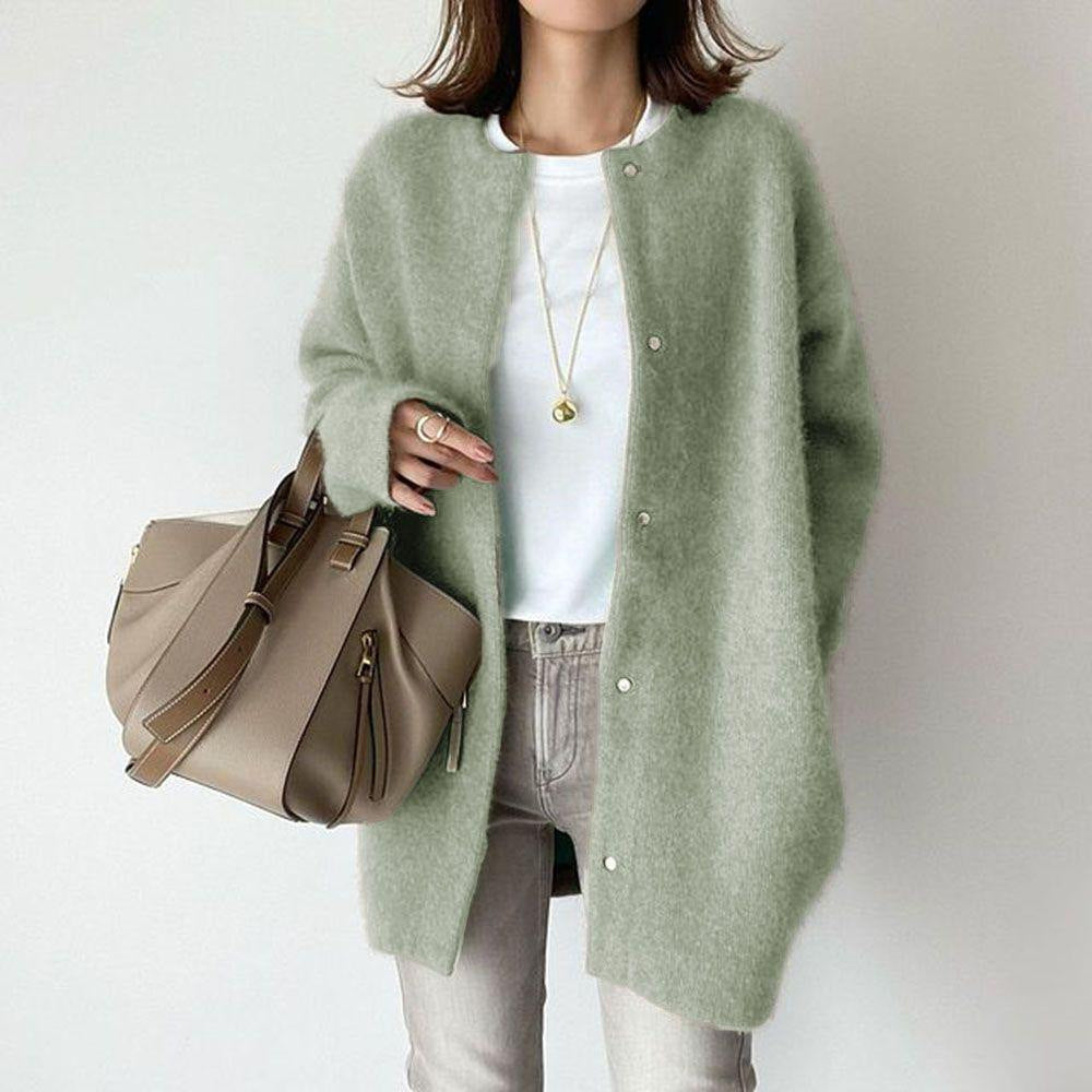 Evelyn Single-Breasted Knit Cardigan