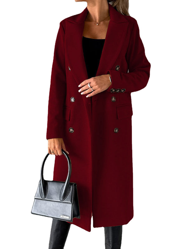Giselle Double-Breasted Lapel Coat