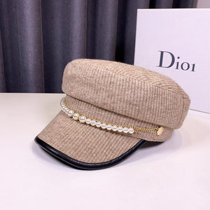 Elowen Pearl Cascade Navy Beret