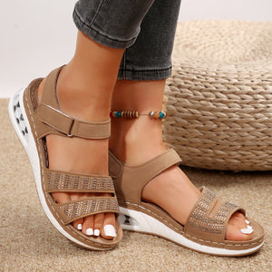 Isolde Rhinestone Coastal Wedges