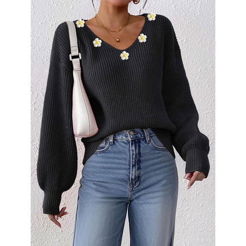 European And American Women's Clothing Idle Style Delicate Pullover