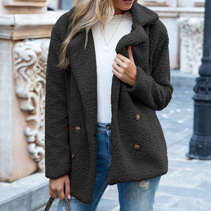 Clara Fluffy Lapel Cardigan