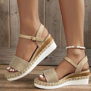 Aurelia Coastal Charm Wedge Sandals