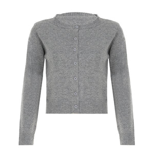 European And American Early Autumn Retro Knitted Top For Women