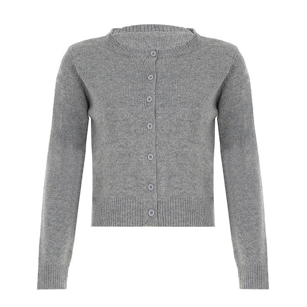 European And American Early Autumn Retro Knitted Top For Women