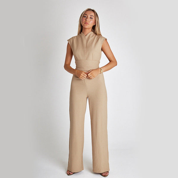 Valentina V-Neck Luxe Jumpsuit