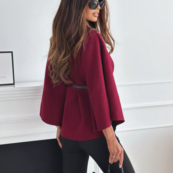 Margot Batwing Belted Cloak