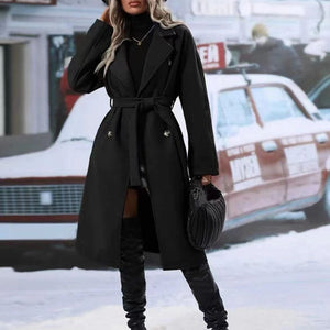 Arabella Double-Breasted Belted Trench