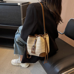 Esme Coastal Weave Messenger Bag