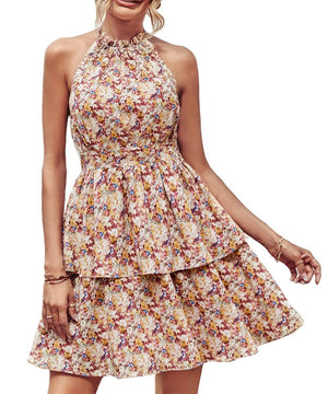 Aurora Boho Ruffle Dress