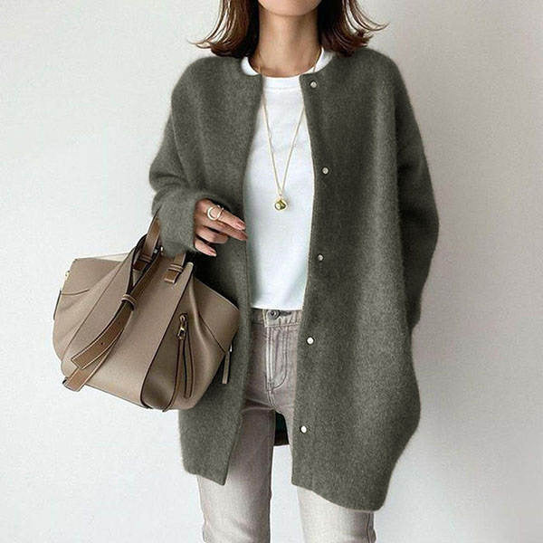 Evelyn Single-Breasted Knit Cardigan