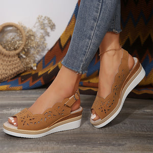 Livia Roman Elegance Wedge Sandals