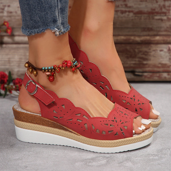 Livia Roman Elegance Wedge Sandals