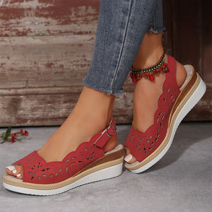 Livia Roman Elegance Wedge Sandals