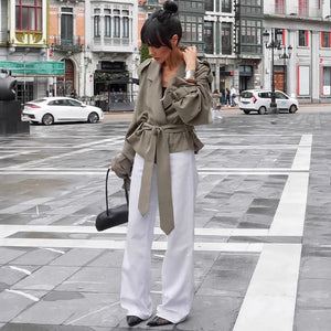 Arabella Lace-Up Sophisticate Trench