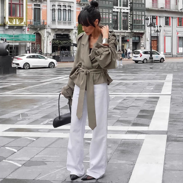 Arabella Lace-Up Sophisticate Trench