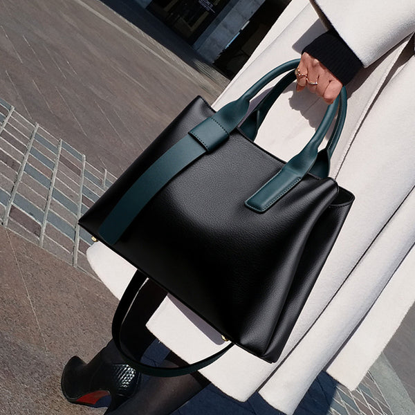 Elara Contrast Luxe Shoulder Bag
