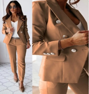 Victoria Lapel Business Suit Set