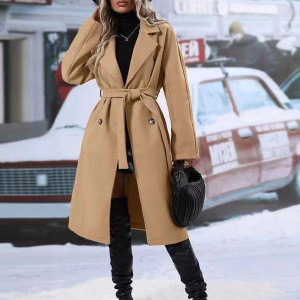 Arabella Double-Breasted Belted Trench