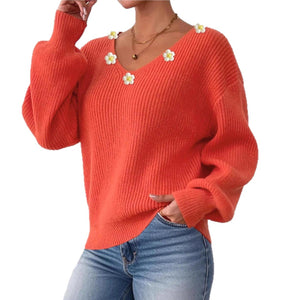 European And American Women's Clothing Idle Style Delicate Pullover