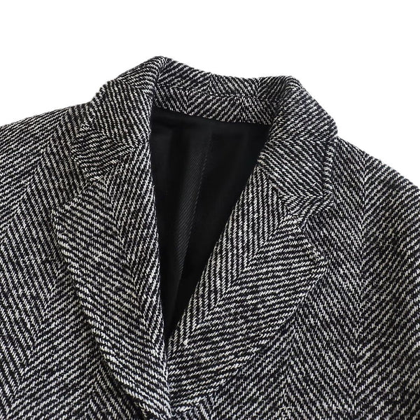 Beatrice Serrated Twill Overcoat