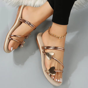 Valentina HeartGlow Beach Slippers