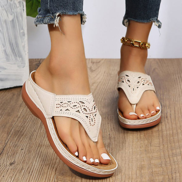 Elara Rhinestone Coastal Wedges