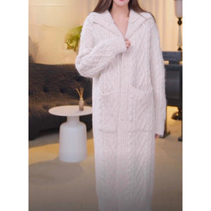 Isolde High-Collar Knit Cardigan