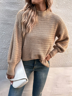 Autumn And Winter New Style Lantern Sleeve Pullover Sweater Women