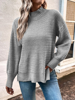 Autumn And Winter New Style Lantern Sleeve Pullover Sweater Women