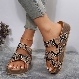 Sienna Coastal Cross-Strap Sandals
