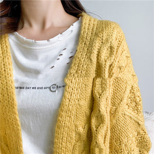Cozy Haven Knitted Padded Sweater