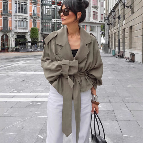 Arabella Lace-Up Sophisticate Trench