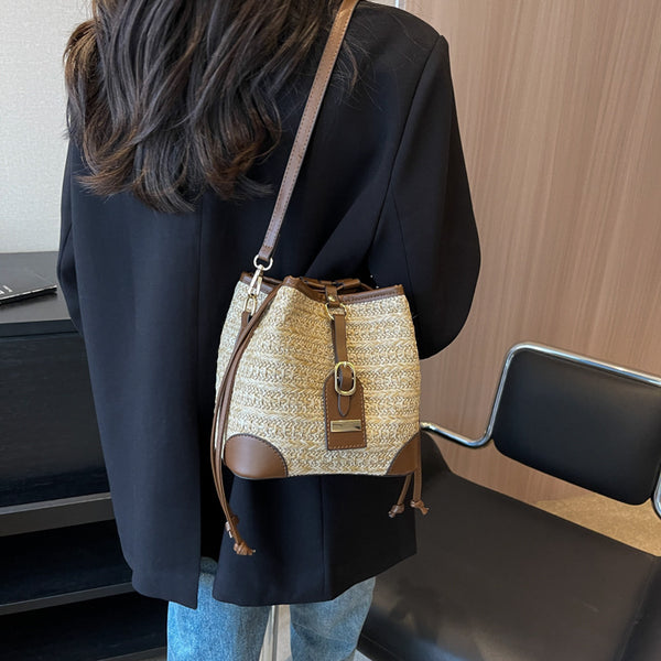 Esme Coastal Weave Messenger Bag