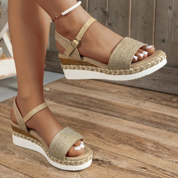 Aurelia Coastal Charm Wedge Sandals
