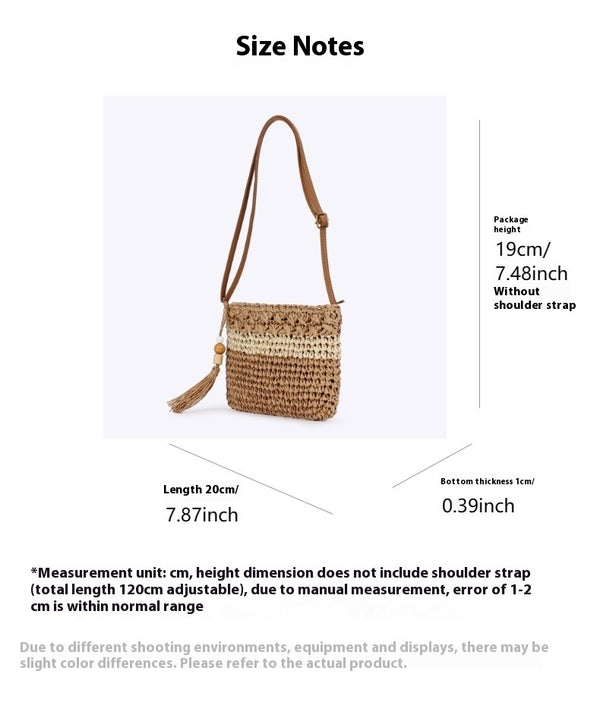 Lila Woven Summer Charm Bag