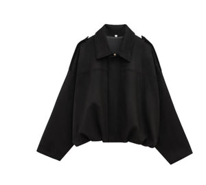 Women's European And American Style French Suede Texture Effect Coat