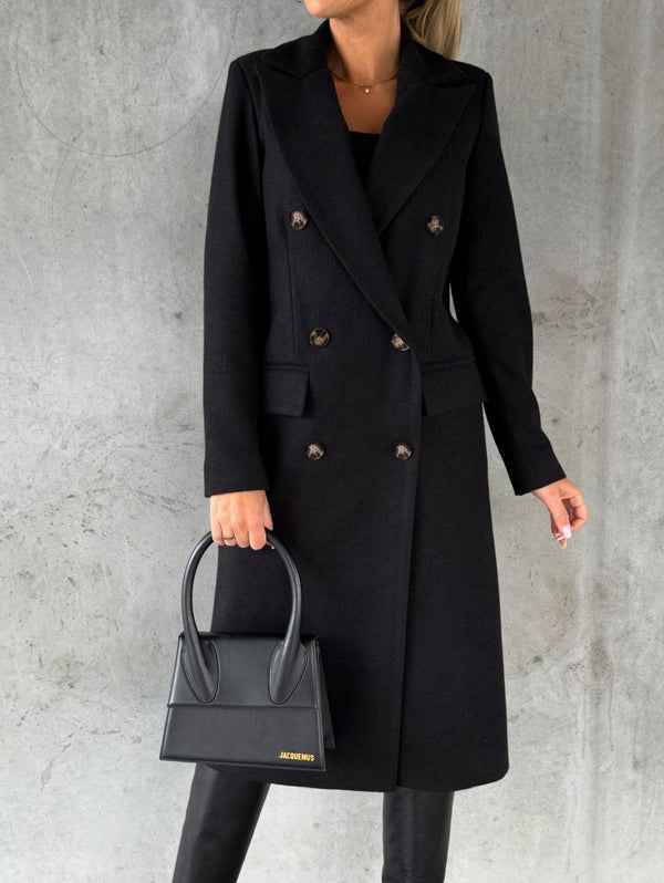 Giselle Double-Breasted Lapel Coat