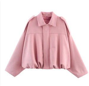 Women's European And American Style French Suede Texture Effect Coat