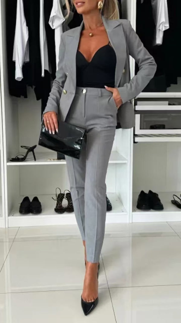 Victoria Lapel Business Suit Set