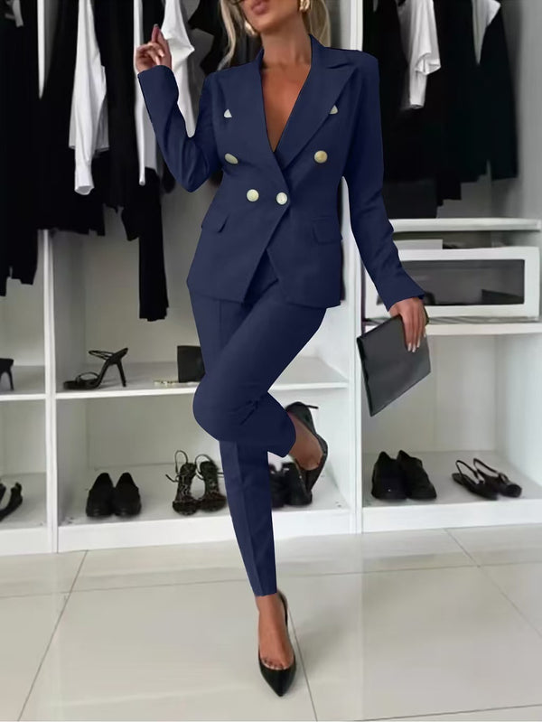 Victoria Lapel Business Suit Set